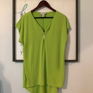 Carmen Marc Valvo Top Large Chartruese Neon